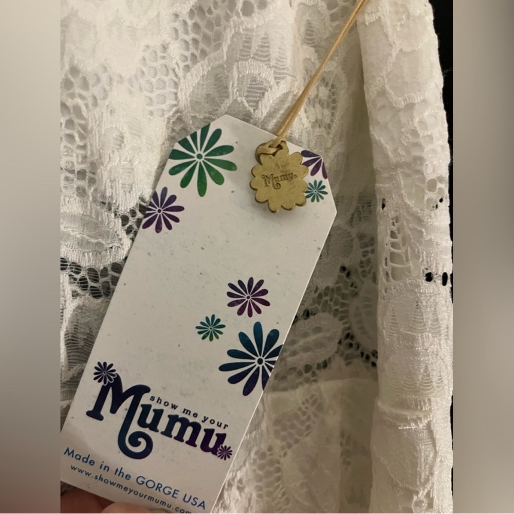 Show Me Your MuMu White Sheath Mini Dress Mock Neck Sleeveless - Picture 4 of 4